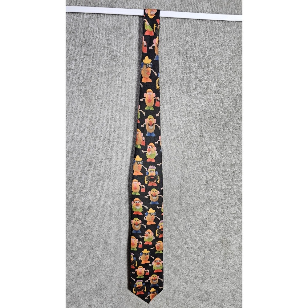 Vintage 1995 Ralph Marlin Hasbro Mr Potato Head Tie USA Made Pointed